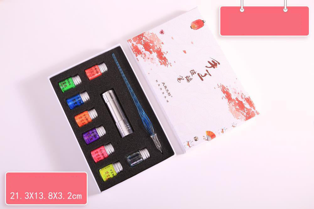Fountain Pen Dip Ink Set 800076687662