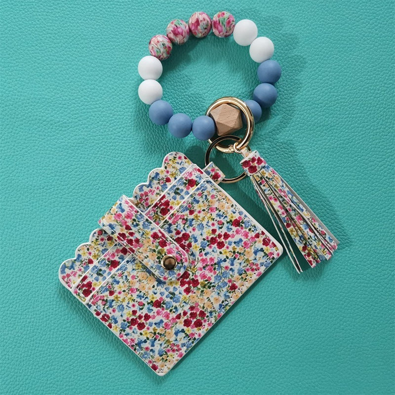 Silicone Beads Bracelet Key Chain Leopard Print 8007a4fe 5119 41a1 a9fd b5a773167772