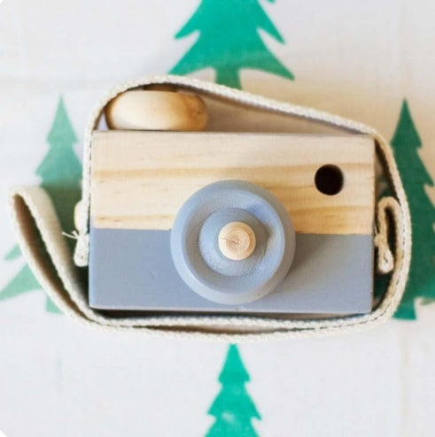 Cute Wooden Camera Toys Baby Kid Hanging Photography Prop Decoration Educational Outdoor Activity Toy Children's Day Happy Gi