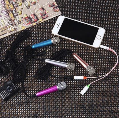 Mini mobile phone microphone mobile phone recording sing small microphone small microphone 802536562601