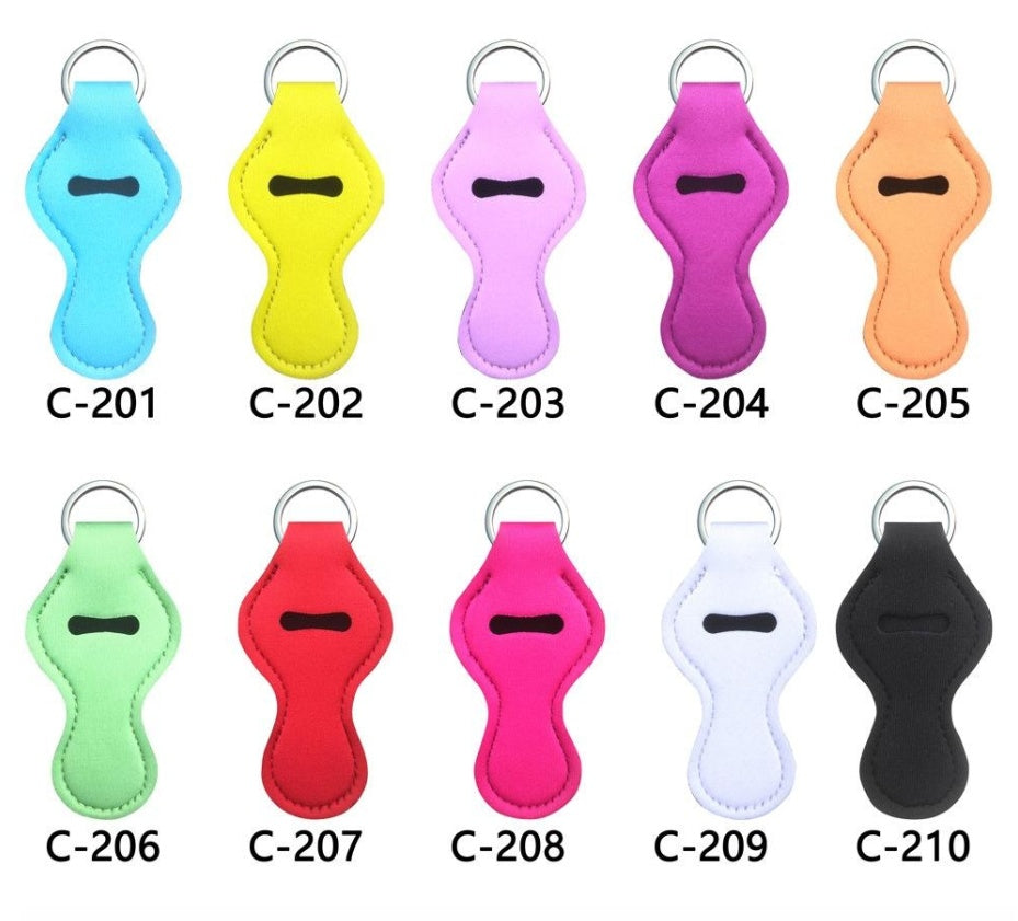 Lipstick Case Keychain Neoprene Lipstick Protective Cover Outdoor Portable Lipstick Pendant Keychain 803671fd 3f4e 4304 bb28 