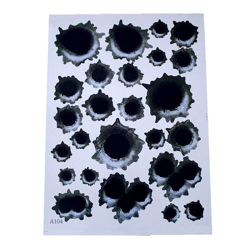 Car scratch simulation bullet hole crack sticker 80445321630114