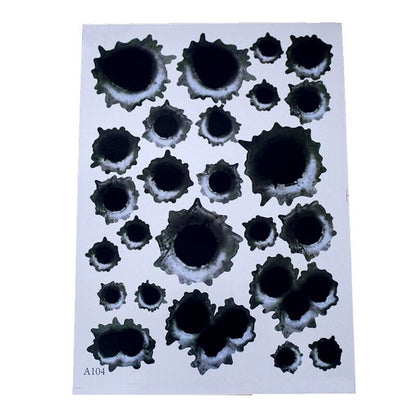 Car scratch simulation bullet hole crack sticker 80445321630114