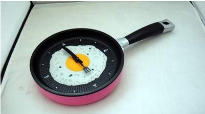 Boiled egg pot wall clock 805094255420