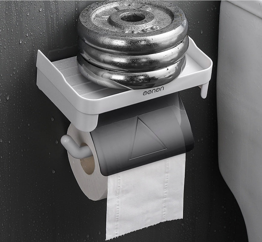 Toilet Tissue Roll Paper Plastic Storage Rack Waterproof Paper Rack 805269970175