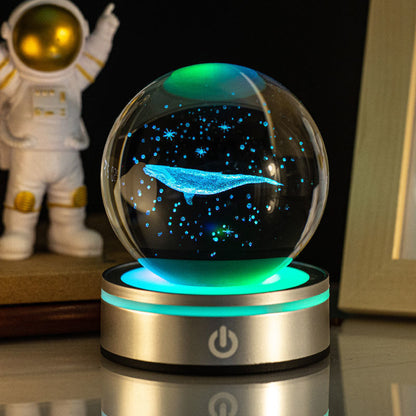 Creative 3D Inner Carving Luminous Crystal Ball Colorful Gradient Small Night Lamp Home Decorations Gifts Selection 8063c8a0 