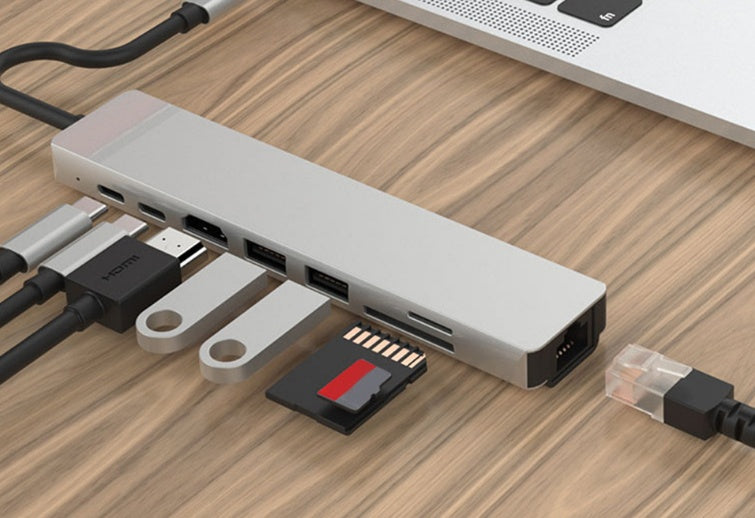 PD Eight-in-one Expansion Dock Usb Docking Station Type-c Hub Splitter - 图片 2