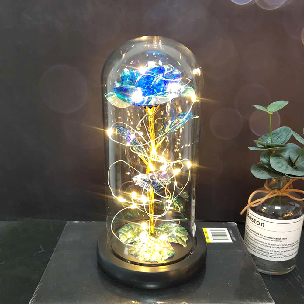 Mothers Day Wedding Favors Bridesmaid Gift Immortal Simulation Rose Glass Cover Luminous Led Ornament 807d88f5 98e2 4dd5 aa5d