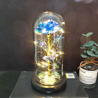 Mothers Day Wedding Favors Bridesmaid Gift Immortal Simulation Rose Glass Cover Luminous Led Ornament 807d88f5 98e2 4dd5 aa5d