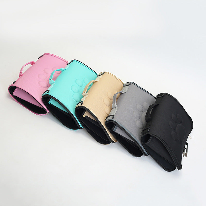 Solid color footprint EVA pet folding bag 808518906928