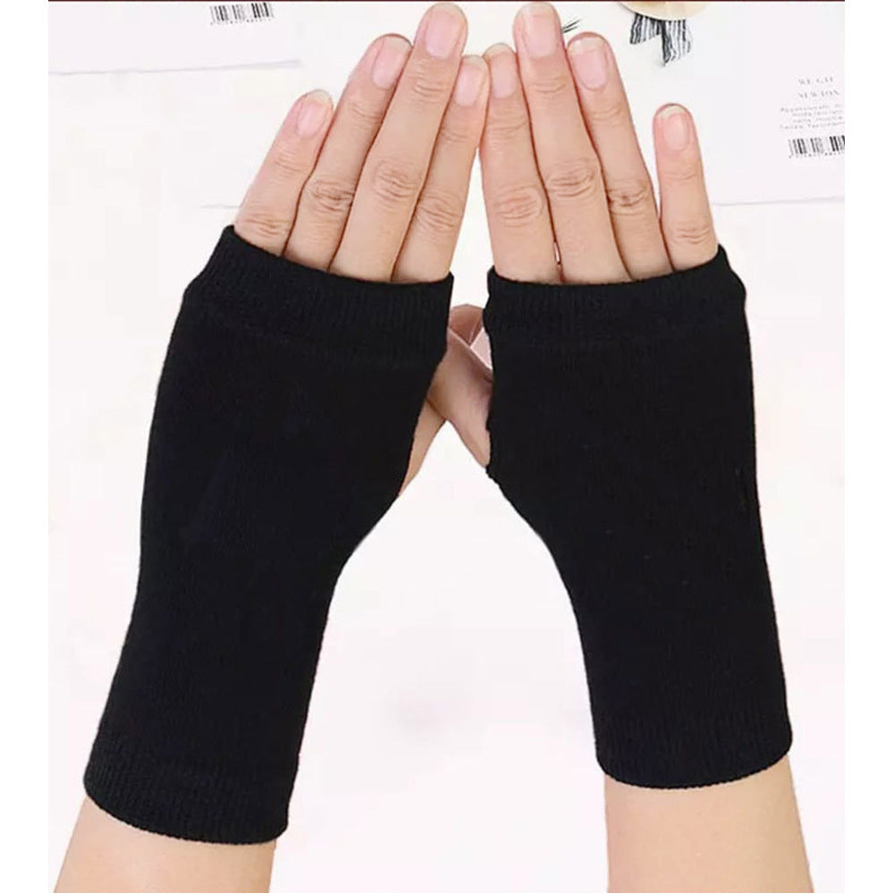 Winter Cotton Gloves Half Finger Sports Fingerless Gloves Knitted 808facea 4500 4636 8963 3c316c527cc4