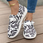 Flat Printed Canvas Shoes Comfortable Round Toe Fashion Casual Women's Shoes 80955a9f b278 4f79 89e0 c7d34d5429f1