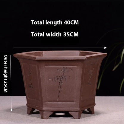 Purple Sand Flowerpot Breathable Bonsai Pot Orchid Pots Banyan Potted Green Radish 80afaa90 3757 431d b6a6 5dbc4607e099