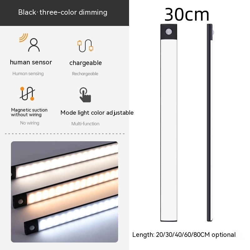 Smart Infrared Sensor Lamp Wireless Magnetic Long Cabinet Light With Rechargeable Hallway Wardrobe 80b2f169 2ea0 4bc1 838a 5e