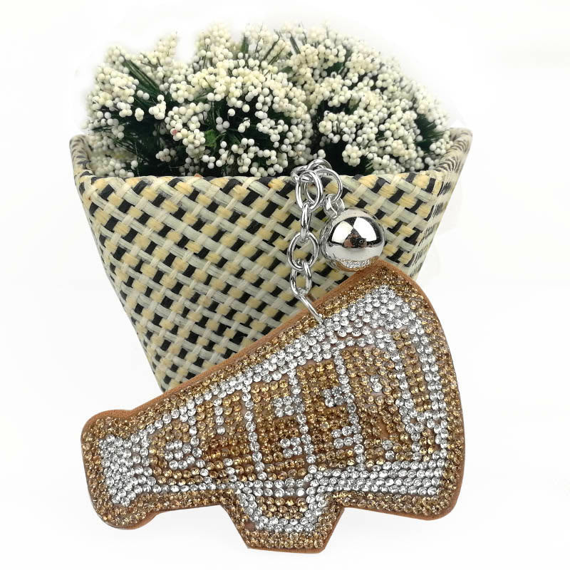 Creative Korean Velvet Diamond English Letters Key Chain 80cabf0e 7a14 4122 a4f4 0d3c425530f4