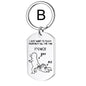 Stainless Steel Military Tag Keychain Jewelry Pendant 80cd9c89 f01e 49e9 bdb2 b0c29e107e9a