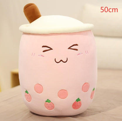 Cute Fruit Drink Plush Stuffed Soft Strawberry Milk Tea Plush Boba Tea Cup Toy Bubble Tea Pillow Cushion Kids Gift 80dc0a57 1