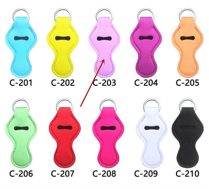 Lipstick Case Keychain Neoprene Lipstick Protective Cover Outdoor Portable Lipstick Pendant Keychain 8115e309 696a 43c8 91ab 