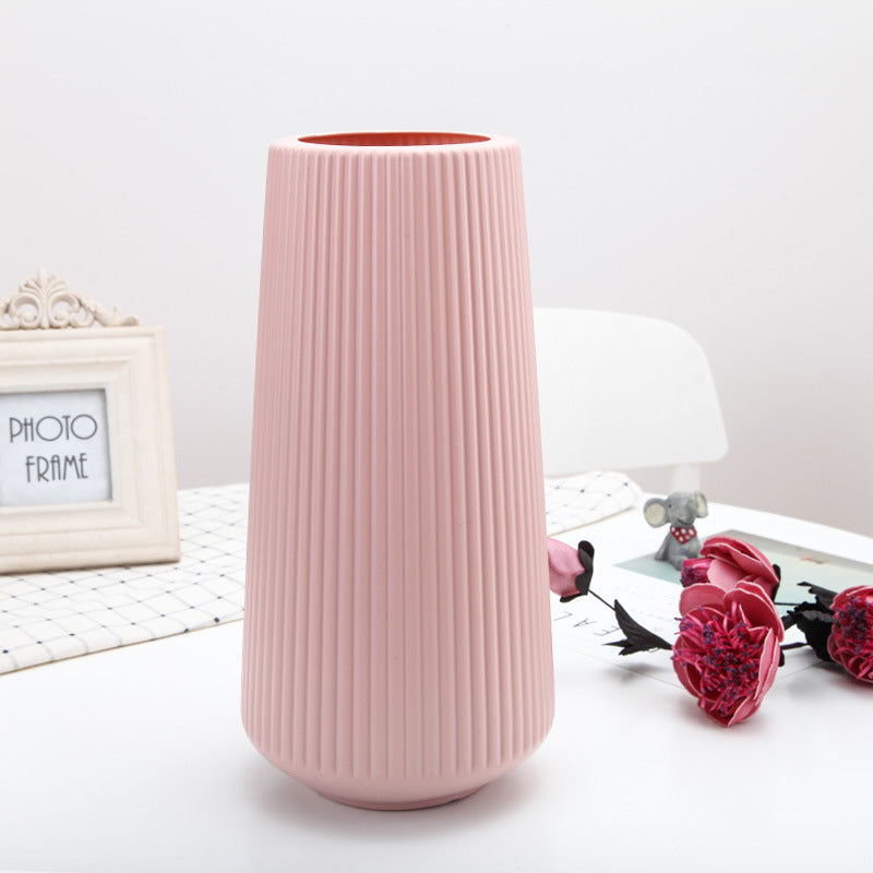 Large Simple Plastic Vase Dry And Wet  Flower Arrangement Container 8126407078408