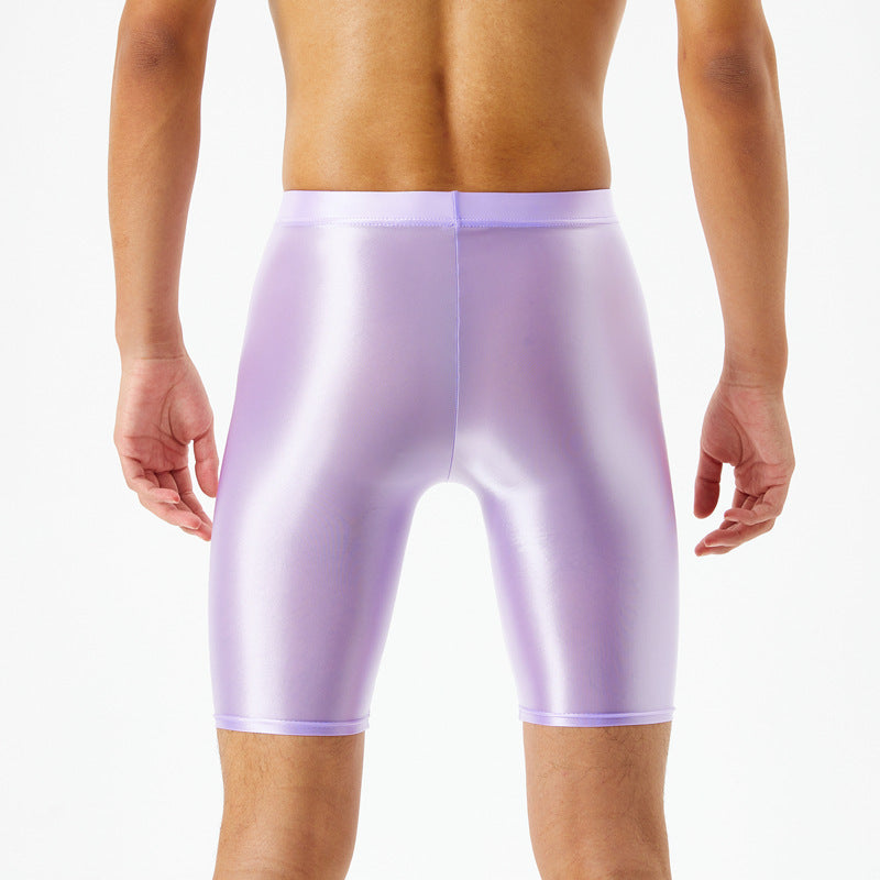 Large Men's Shiny Ice Silk Shorts Shiny Silk Pants 812e9ed3 ff6d 407d 8057 a16569832065
