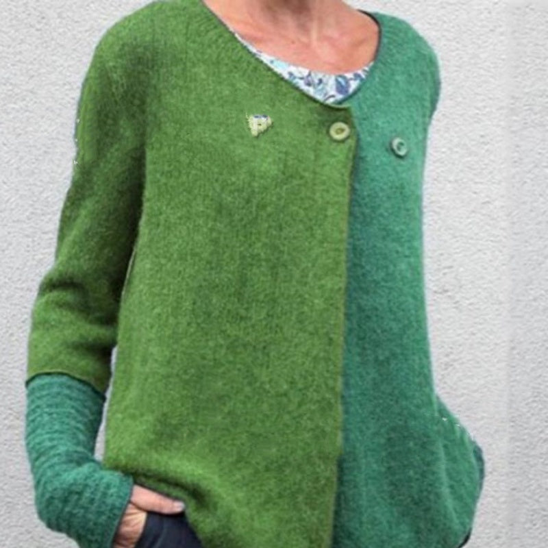 Women's Small Top Contrast Color Casual Knitted Top 8135b7e7 5ed0 443c a881 eac8bc0e9b52