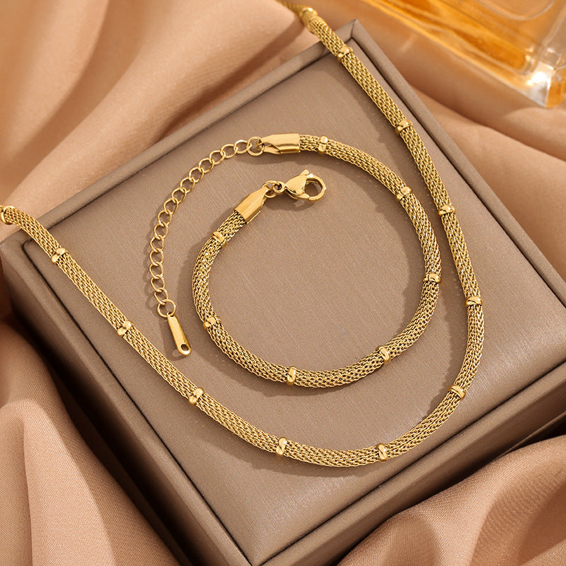 Fashion A Wire Fence Simple Bamboo Necklace Bracelet 813682b5 e80d 41dd a383 369a1ea947c5
