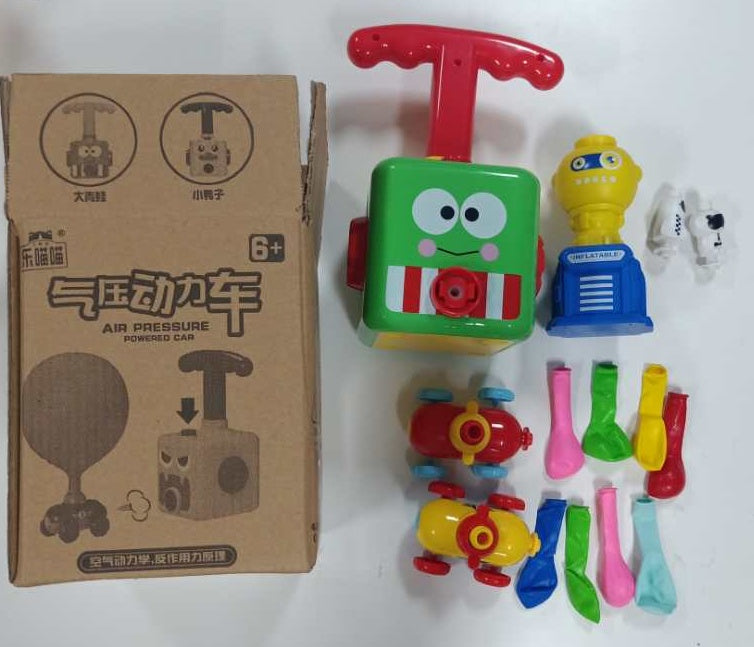 Power Balloon Launch Tower Toy Puzzle  Education Inertia Air Power Balloon Car Science Experimen Toy For Children Gift 814143