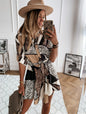 Sleeve-in-sleeve Long-sleeved Fashion Sexy Printed Shirt Dress With Buttons 815677ab 7d02 4f5d beca 1425105508b2