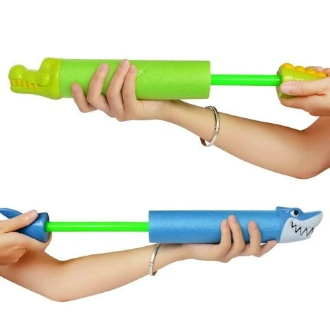 33cm Summer Water Gun Toys Pistol Blaster Shooter Outdoor Swimming Pools Cartoon Shark - HD Wireless Product #2