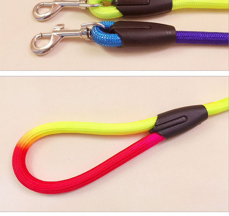 Colorful Nylon Round Hand Holding Dog Rope Pets Supplies 8169cac3 d862 48d2 af68 20bef6cb9bc2