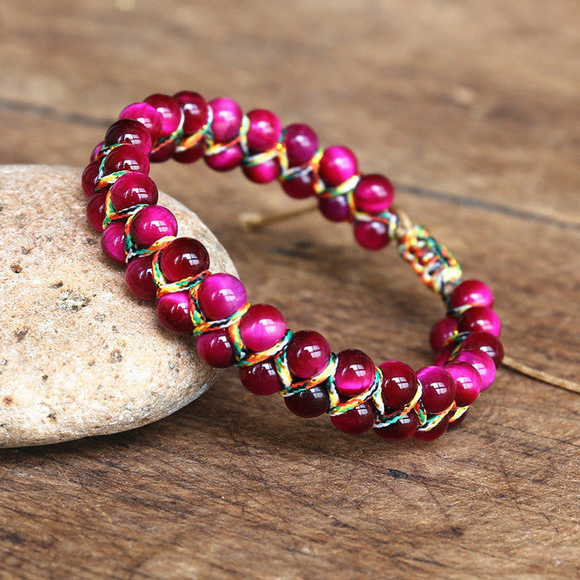 Hand-woven Adjustable Tiger-eye Bracelet 816bcd55 f762 45cf 9380 be40c9b2e581