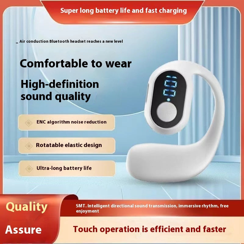 Business Wireless Headset Ear-mounted Non In-ear Smart Digital Display 817be40b 81dd 4785 8b53 84242ad9592d trans