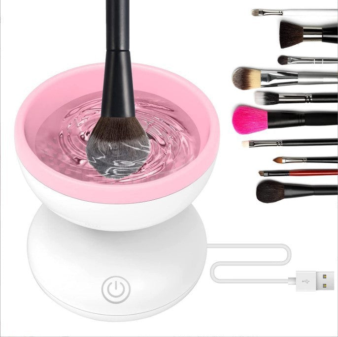 Electric Makeup Brush Cleaner Machine Portable Automatic USB Cosmetic Brush Cleaner Tools For All Size Beauty Makeup Brushes 