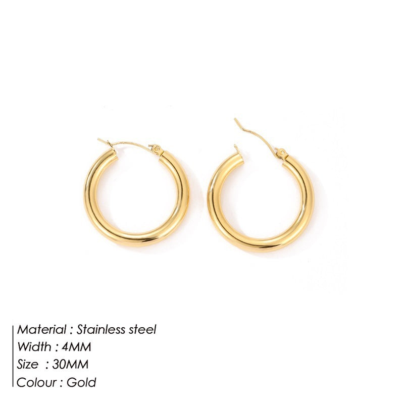 Simple Round Hoop Earring Personality 8189087b b861 4029 b6ab 69208a26da7a