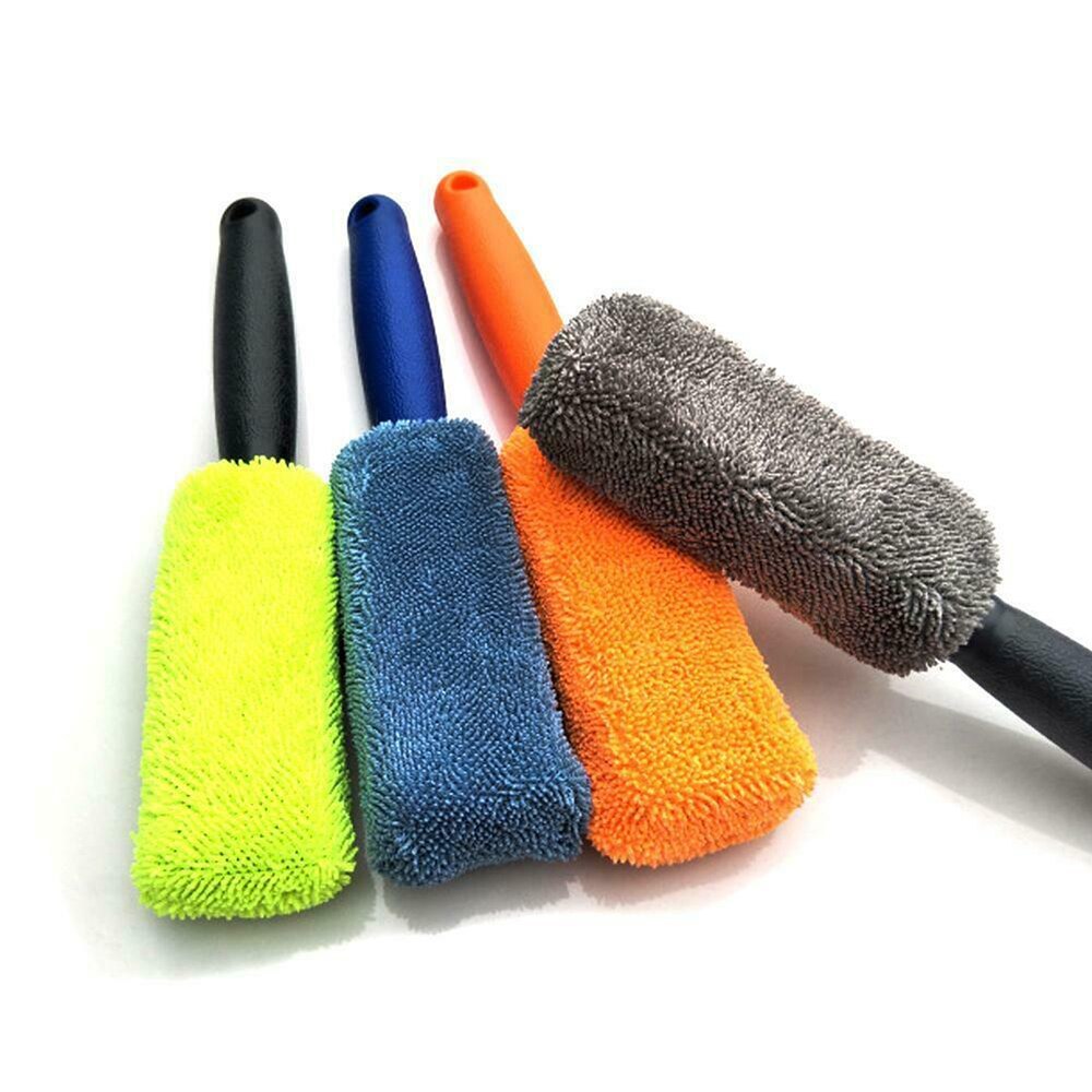 Microfiber long handle tire brush 8192808444160
