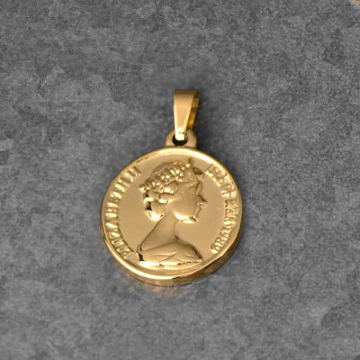 Roman Statue Gold Coin Wheat Ear Round Necklace Single Pendant 819cbc8e 5b47 4634 9a4c 9e9cc82a6b53