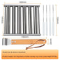 Hot Dog Rack Removable Stainless Steel Roasted Sausage Doll Rack Rolling Barbecue