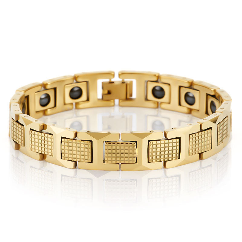 Tungsten Steel Golden Pineapple Shape Magnet Bracelet 81b3b42c 23e9 4e27 8193 b003c36d6fd6