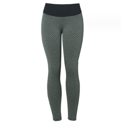 Birds-eye Honeycomb Lattice Bottoming Sweatpants Fitness Peach Hip Trousers 81c98bbf 0333 4302 9863 d231ce123536