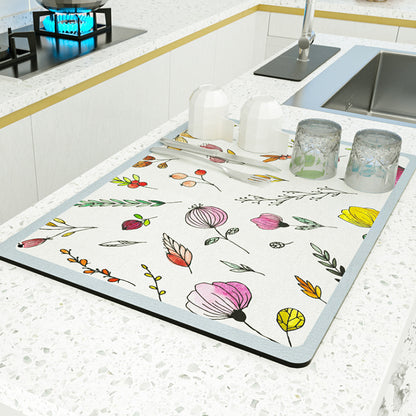PU Leather Kitchen Countertop Draining Bar Table Insulation Bowl Plate Pot Absorbent Bathroom Mat 81d66524 2fe1 44ca b440 34f