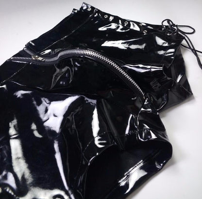 Summer Men's Lacquer Belt Zip Shorts 81ecc58f a942 4400 9f37 bf4c612479f6