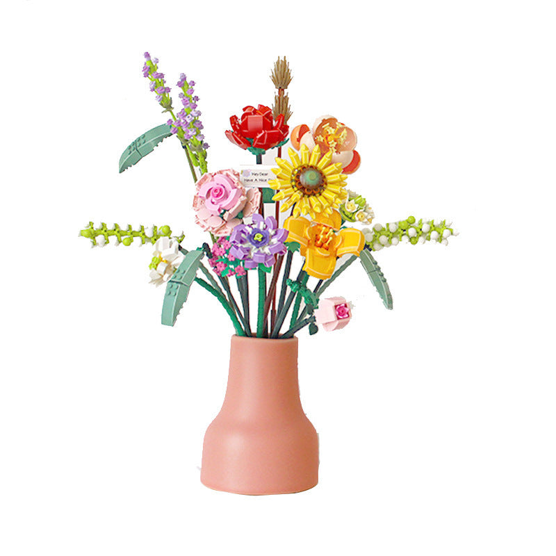 Building Blocks Decoration Immortal Flower Arrangement Girls Assembled Toys 81f11736 ebd5 42fa 90fa 494f95e547bd