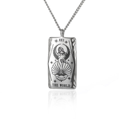 New Personalized Simple Stainless Steel Square Card Necklace 82089d70 802c 4a75 a464 fd38e75abd2d