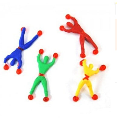 Small Sticky Man Climb On The Wall Children Toys Stick Man Bendy Toy Wall Climbing Man 8218733201656