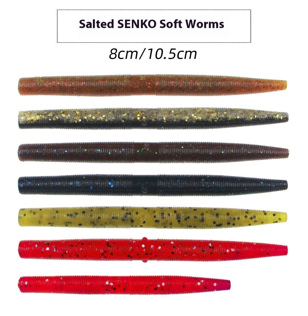 Lure Mandarin Fish Weever Soft Worm Bait 8cm105cm Salted Noodles Worm 821fa312 a587 460d 9fa5 656e60691c36