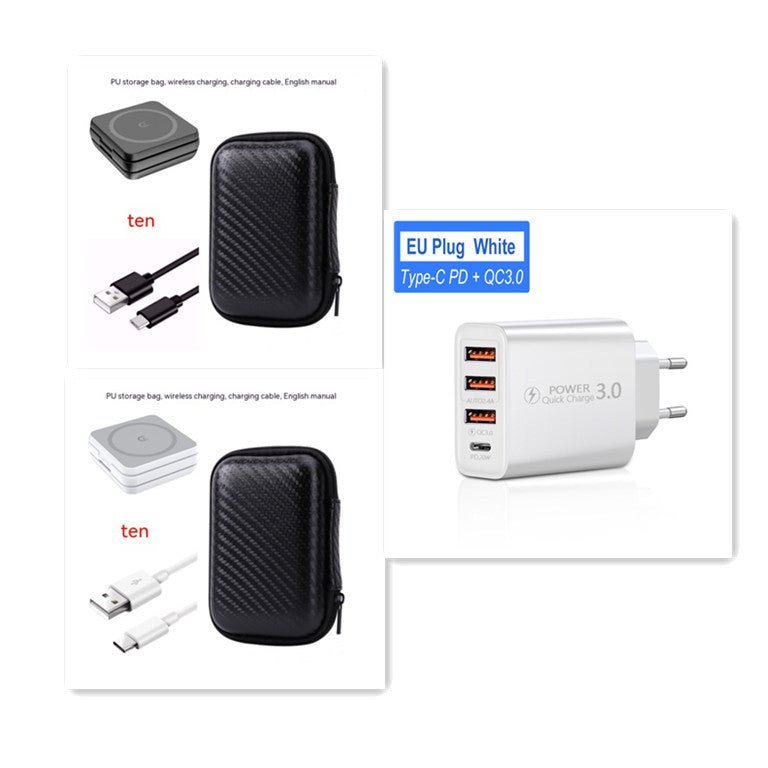 Folding Three-in-one Wireless Charger Portable Magnetic Suction - 图片 19