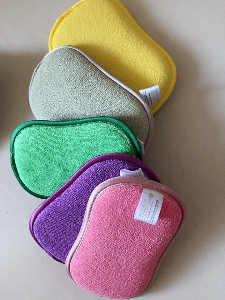 Magic Microfiber Dual Action Scrubbing Cleaning Sponge 824528772511
