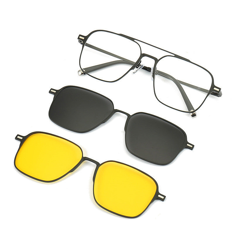 Uv Protection Sunglasses Magnetic Suction Set Mirror Myopia Frame Polarized 8252ff69 87cb 4735 a611 93520ec0d1cd