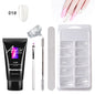 Painless Extension Gel Nail Art Without Paper Holder Quick Model Painless Crystal Gel Set 82673774556