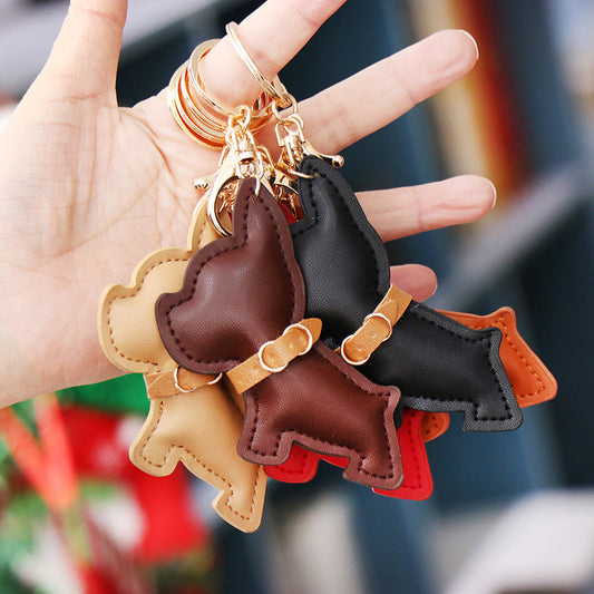 Cartoon Fadou Puppy PU Leather Key Chain 827a66df 3947 4775 95bc 5f13a533080d